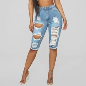 Fashion Nova Lost at Sea bermuda shorts NEW
